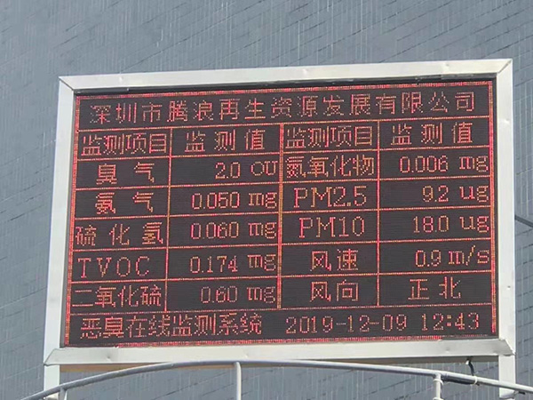 惡臭在線監(jiān)測系統(tǒng)案例