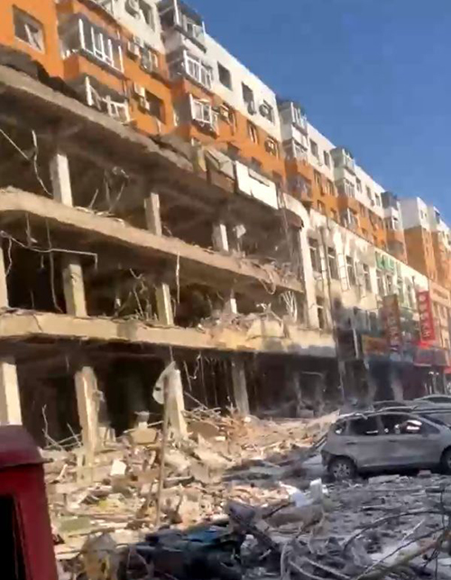 沈陽(yáng)一飯店燃?xì)獗ㄊ鹿? alt=