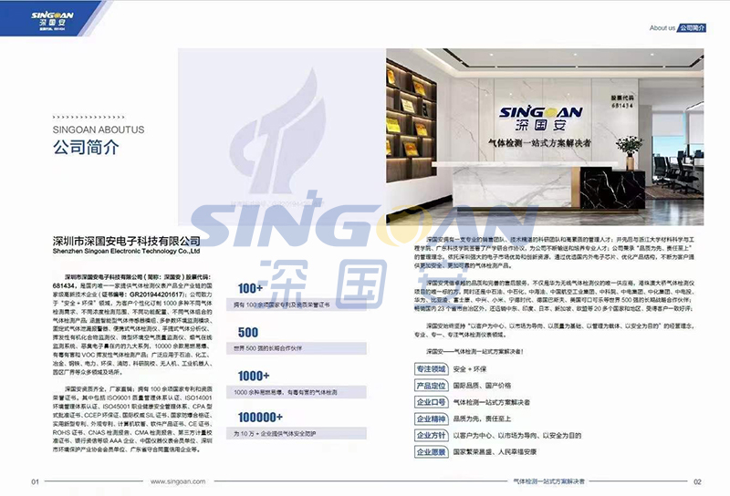 深國安2022氣體檢測儀新版畫冊 深國安2022氣體檢測儀新版畫冊