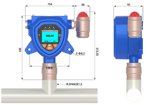 管道式氣體檢測儀 管道式氣體檢測儀