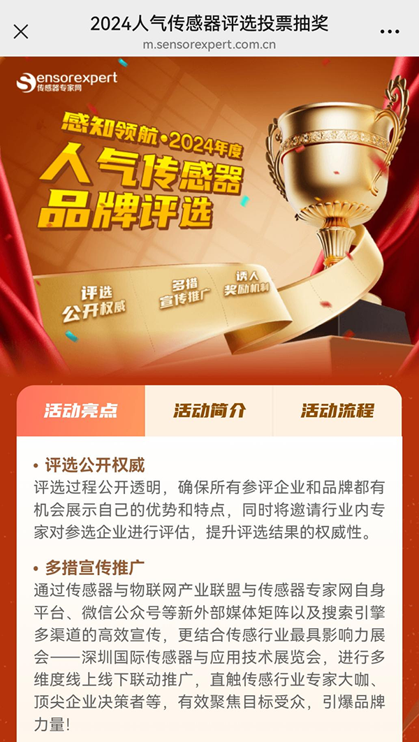 感知領(lǐng)航2024年度最具人氣品牌獎(jiǎng)