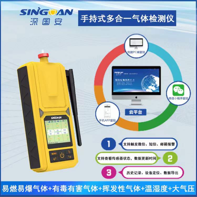 便攜式六合一過氧化氫氣體檢測儀